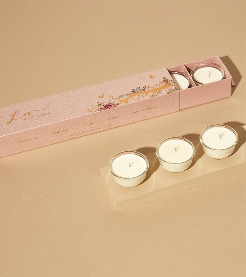 Dubai Bloom Set of Candles (5pcs) by Light of Sakina - Image 2
