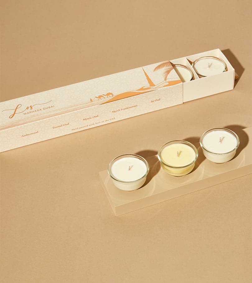 Marhaba Dubai Set of Candles (5pcs) by Light of Sakina - Image 2