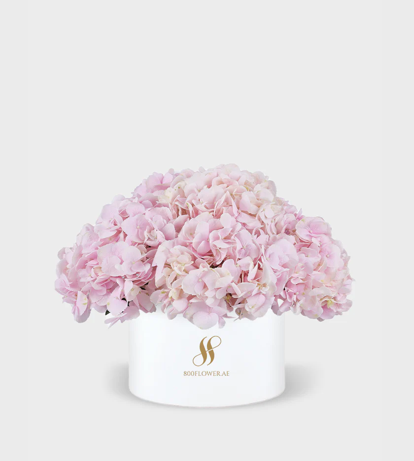 Pink Hydrangea Medium Round Box - Image 2