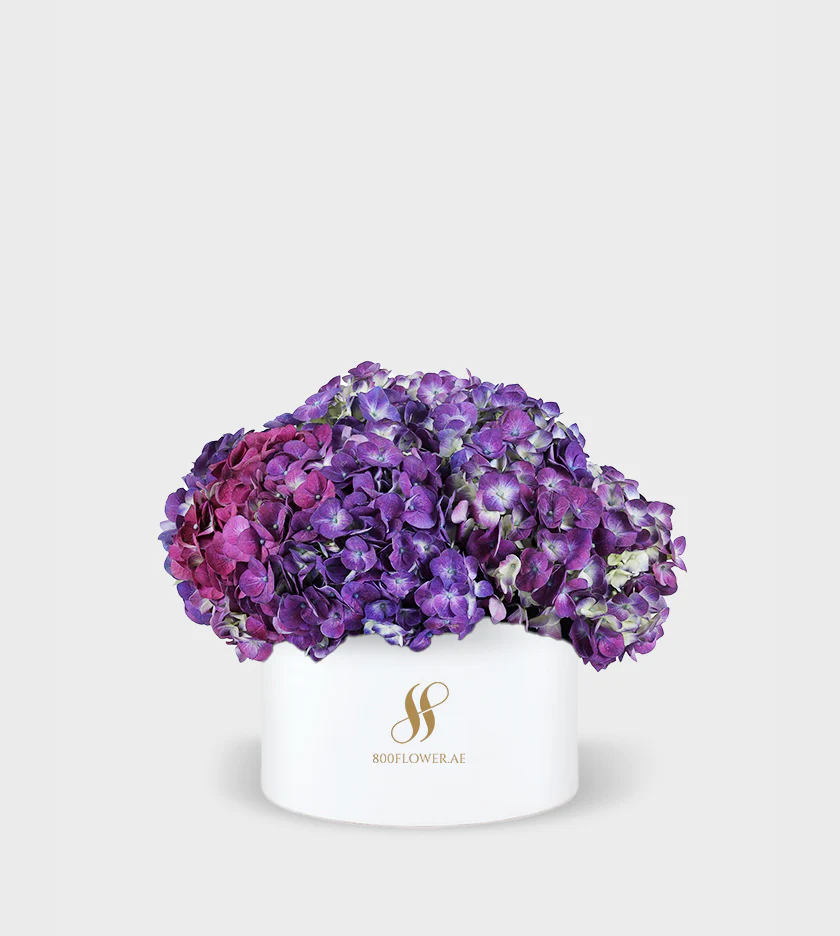 Purple Hydrangea Medium Round Box - Image 2